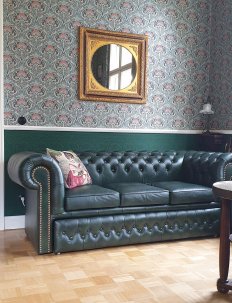 Sofa Chesterfield Original Classic Plus skórzana rozkładana 3 os.