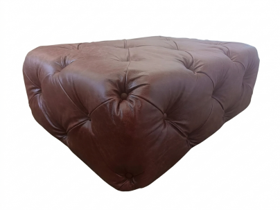 Pufa Chesterfield Moon skóra