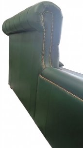 Leżanka chesterfield rozkładana Marady skóra 4 os.