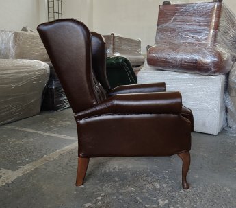 Fotel rozkładany Chesterfield z funkcją relaks Duke