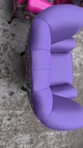Fotel Uszak Chesterfield z kryształkami Lord Regent skóra żakard