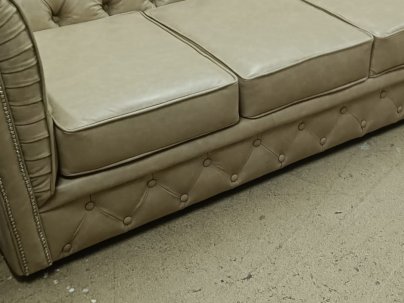 Sofa Chesterfield Normal w skórze 4 os.