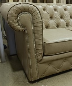 Sofa Chesterfield Normal w skórze 4 os.