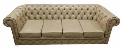 Sofa Chesterfield Normal w skórze 4 os.