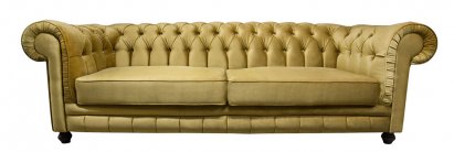 Sofa rozkładana chesterfield Canon z funkcją spania codziennego 4 os.