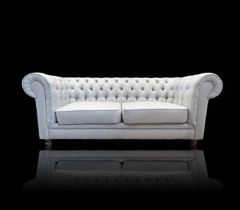 Sofa Chesterfield w tkaninie Lady 3 os