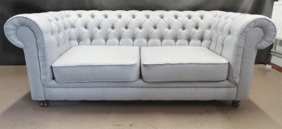 Sofa Chesterfield w tkaninie Lady 3 os