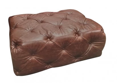 Pufa Chesterfield Moon skóra