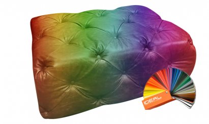 Pufa Chesterfield Moon skóra