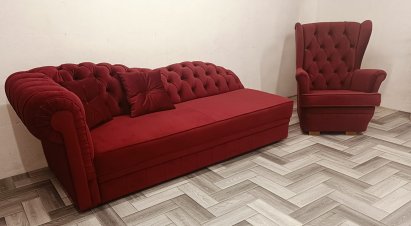 Fotel Chesterfield Uszak Normal