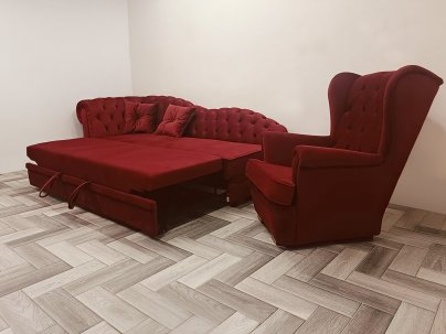 Szezlong Chesterfield rozkładany Empire Normal