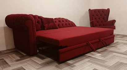 Szezlong Chesterfield rozkładany Empire Normal