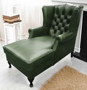 Szezlong Chesterfield Coventry skóra