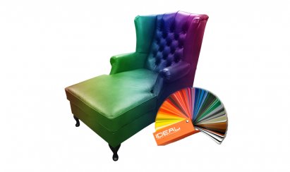 Szezlong Chesterfield Coventry skóra