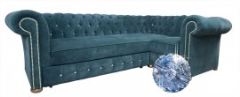 Narożnik Chesterfield Normal z kryształkami 260x180